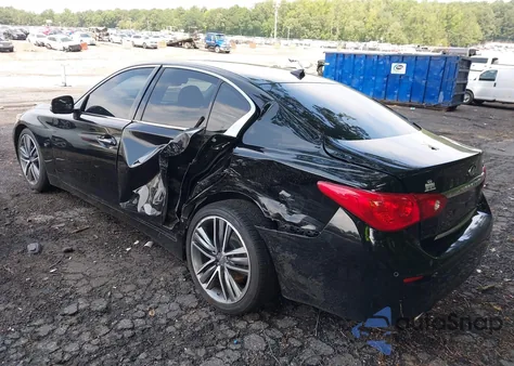 2014 Infiniti Q50 Premium from USA, damaged, VIN JN1BV7AP9EM680630
